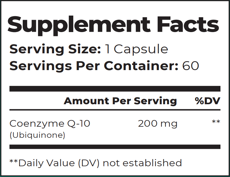 CoQ10 UBIQUINONE 200 mg