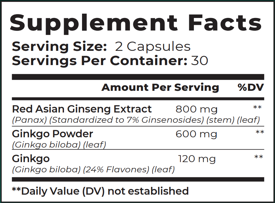 GINKGO BILOBA ULTRA with Ginseng Extract