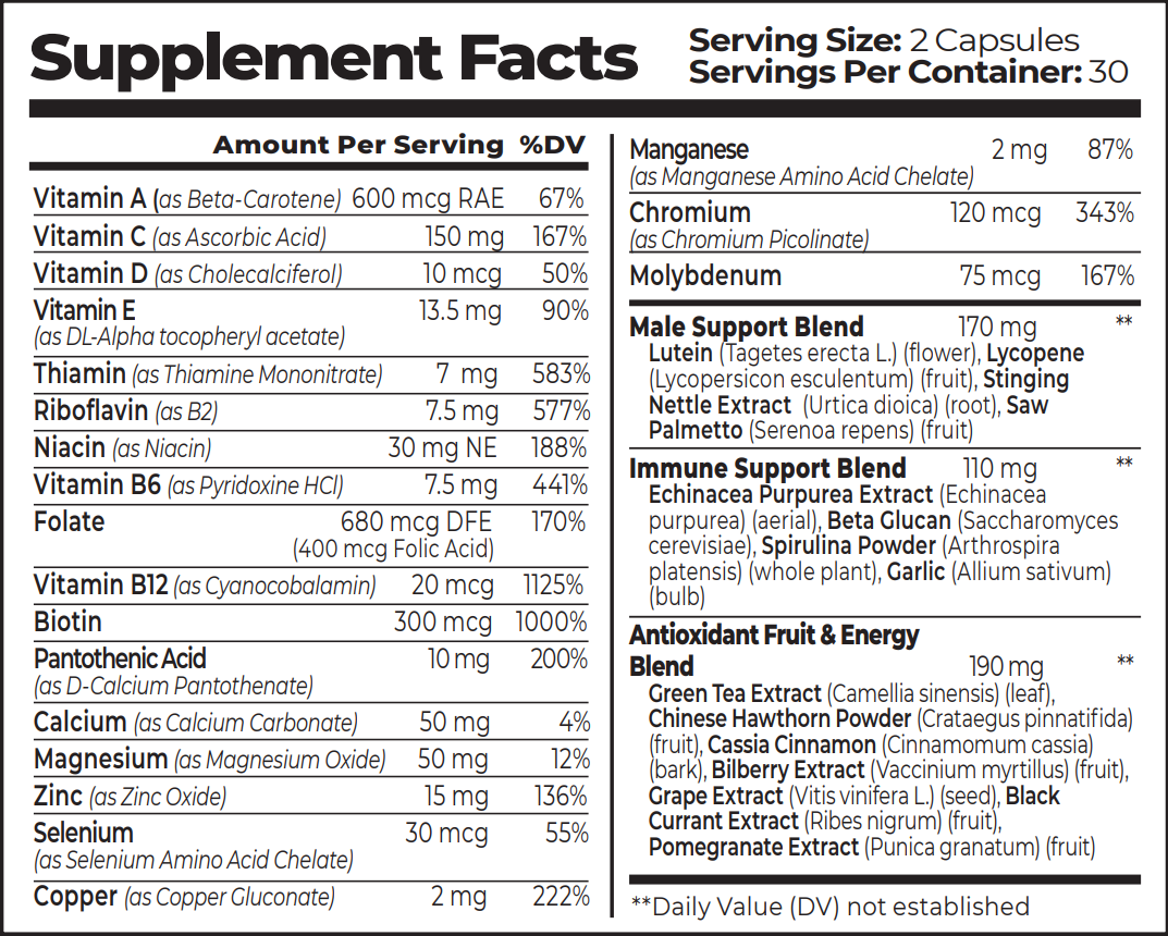 MEN'S MULTIVITAMIN